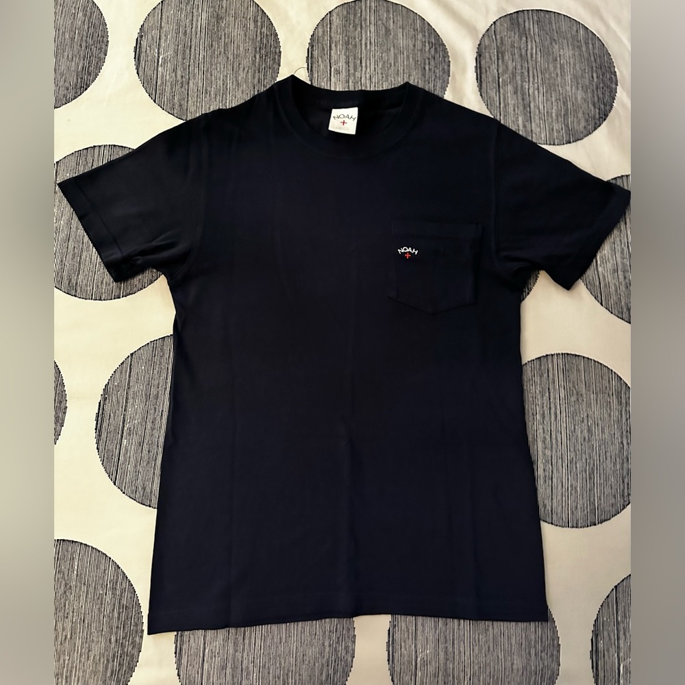 Lightly Worn, Rare Noah Navy Pocket Tee - Junior Size XS
